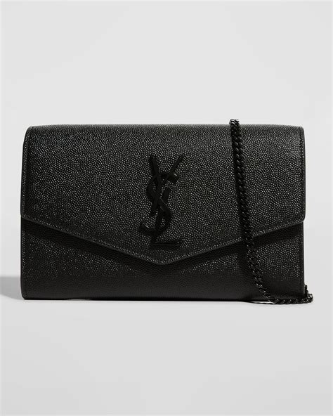 monogram ysl wallet on a chain black|YSL uptown wallet on chain.